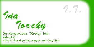 ida toreky business card