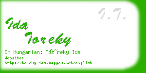 ida toreky business card